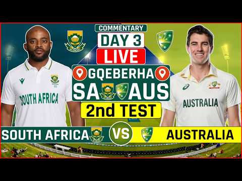 South Africa vs Australia 2nd Test Live Score | SA vs AUS 2nd Test Day 3 Live Audio Commentary