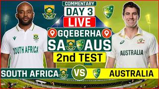 South Africa vs Australia 2nd Test Live Score | SA vs AUS 2nd Test Day 3 Live Audio Commentary