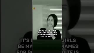 girls making code names.. 🤣🤣