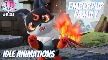 Emberpup family twined idle animations (Aniimo Closed Beta 1)