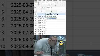 Convert Date to Weekday in Seconds