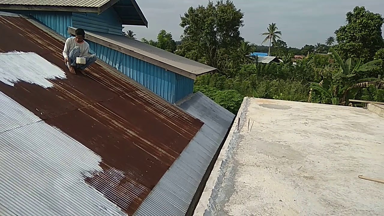Tukang cat atap  seng  rumah  YouTube