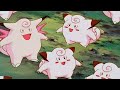 Multiple clefairy evolve into clefable
