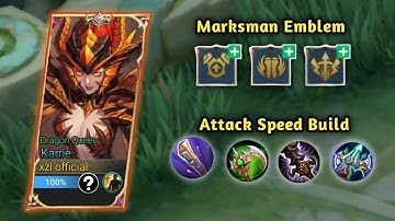 GOLDLANE KARRIE BEST BUILD AND EMBLEM SET 2023 | MOBILE LEGENDS