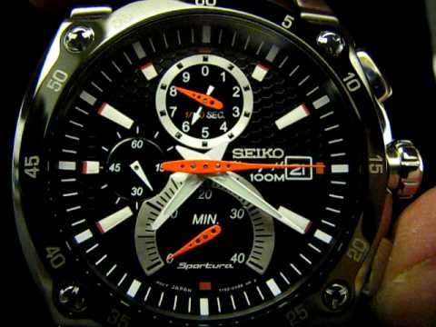Seiko Sportura SPC003 Chronograph 1/100-second - YouTube