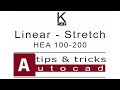 #autocad _7 Blocks | Linear-Stretch