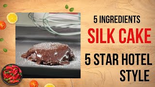 5 star style silk cake with just 5 basic ingredients | Chef Danish Khan