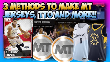 3 EASY WAYS TO MAKE MT IN NBA2K19 MYTEAM - TTO, CHALLENGES JERSEYS SHOES AND MORE!! SNIPE TO MAKE MT
