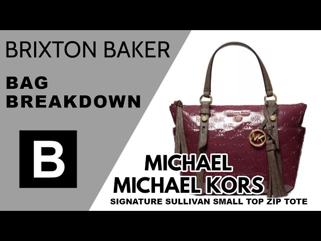 Michael Kors Sullivan Small Convertible Top Zip Tote Merlot Shoulder Strap  New