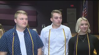 Local triplets graduate as co-valedictorians, salutatorian