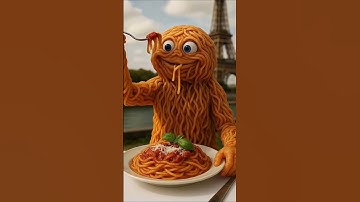 Funny Spaghetti Man 🍝😂 | Hilarious Food Animation | YouTube Shorts #USA video
