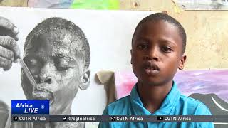 11-year-old artist becomes a sensation in Lagos