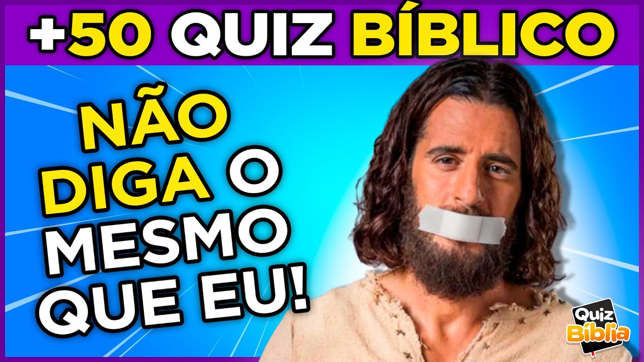 🤐 NÃO DIGA O MESMO QUE EU | Quiz Bíblico | Só 5% Vencem