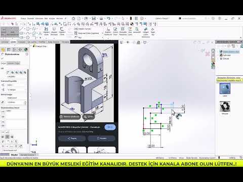 SOLIDWORKS PARÇA MODELLEME