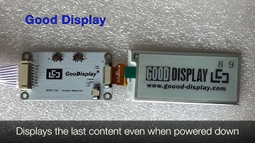 2.9” Black & White Low-Power E-Paper Display partial refresh/no flicker update/fast update GDEW029T5