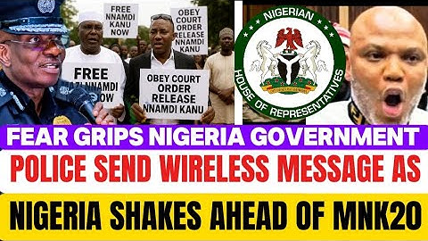 Breaking News: Nigeria Government In Fear Of Free Nnamdi Kanu Protest. Police Send Wireless Message