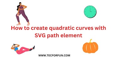 How to create SVG quadratic curves with path element