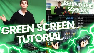 Making Up A Drum And Bass Mix + How To Green Screen a DJ Mix