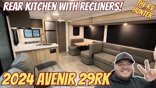 2024 Avenir 29RK Rear Kitchen Travel Trailer with Recliners