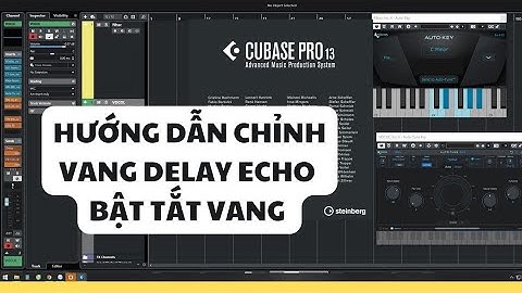 HƯỚNG DẪN CHỈNH VANG BẬT TẮT VANG CUBASE13