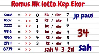 PREDIKSI HK LOTTO MALAM INI 5 JULI 2025 | RUMUS KEPALA EKOR JITU | BOCORAN ANGKA HONGKONG POOLS