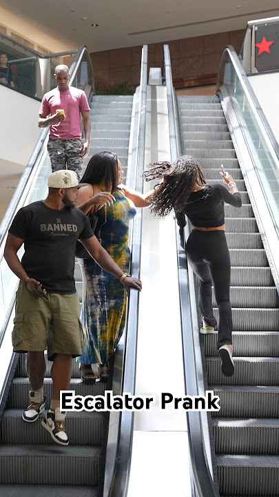 Escalator Prank Gone Wrong | Shorts @DaphniqueSprings #funny #comedy #funnyshorts #shorts