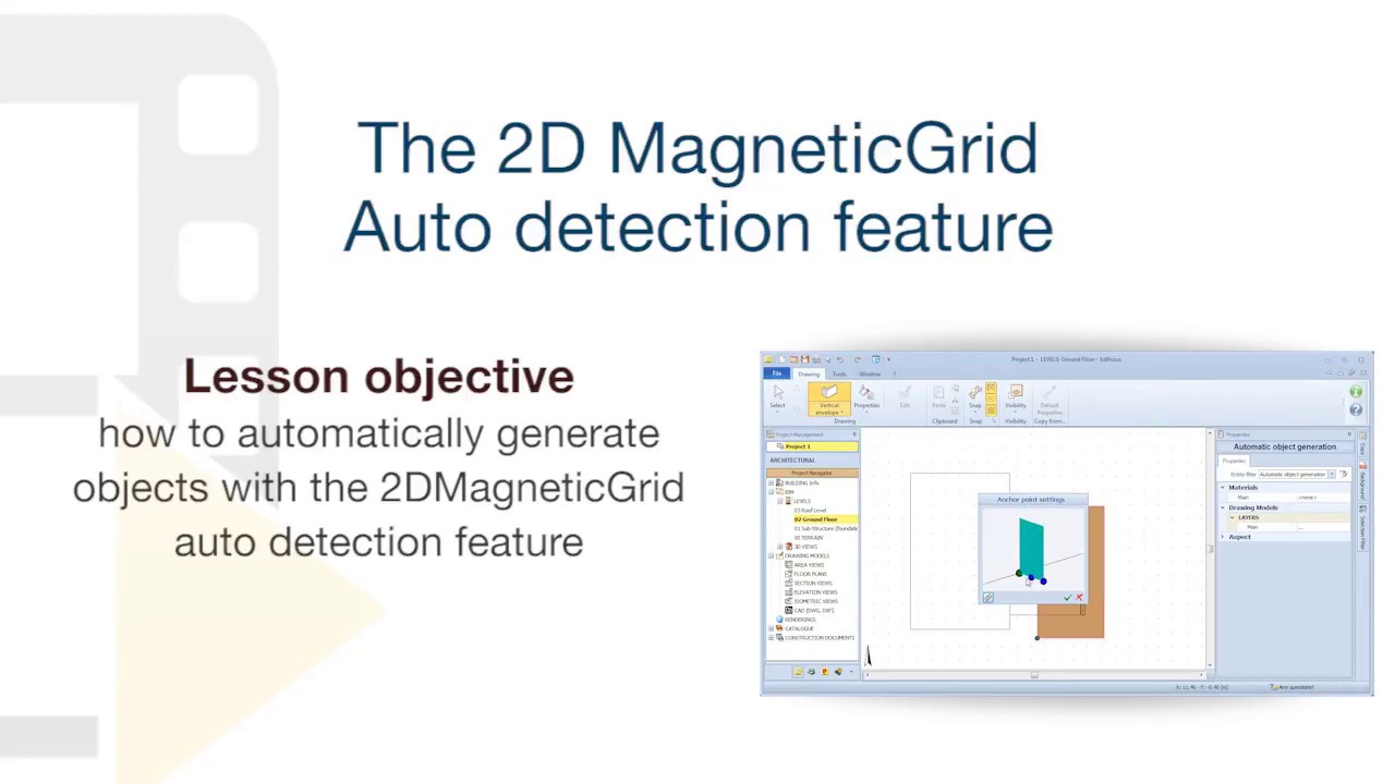 Edificius Tutorial - 2D MagneticGrid recognition - ACCA software - YouTube