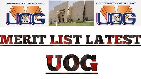 UOG | Merit list Latest | All departments || Prof. Aadil Ghural