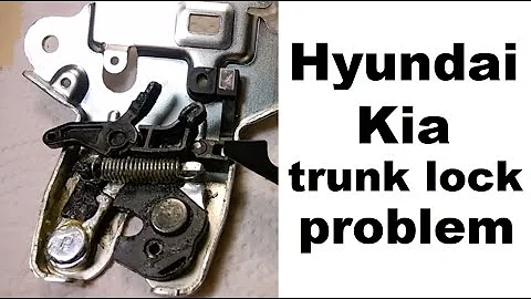 Hyundai Kia trunk latch/lock failure disassembly (trunk lid won't open) 2011-2019