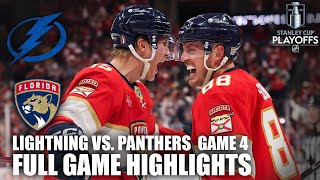 1st Round: Tampa Bay Lightning vs. Florida Panthers Game 4 | Full Game Highlights | ESPN NHL