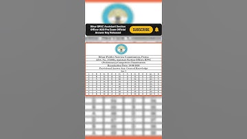 Bihar BPSC Assistant Section Officer ASO Pre E