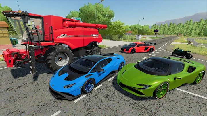 Our Harvester is faster than Race Cars | Farming S...