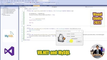VB.NET - How To Create Login System with MySQL Database Using Visual Basic .NET (Part 3)