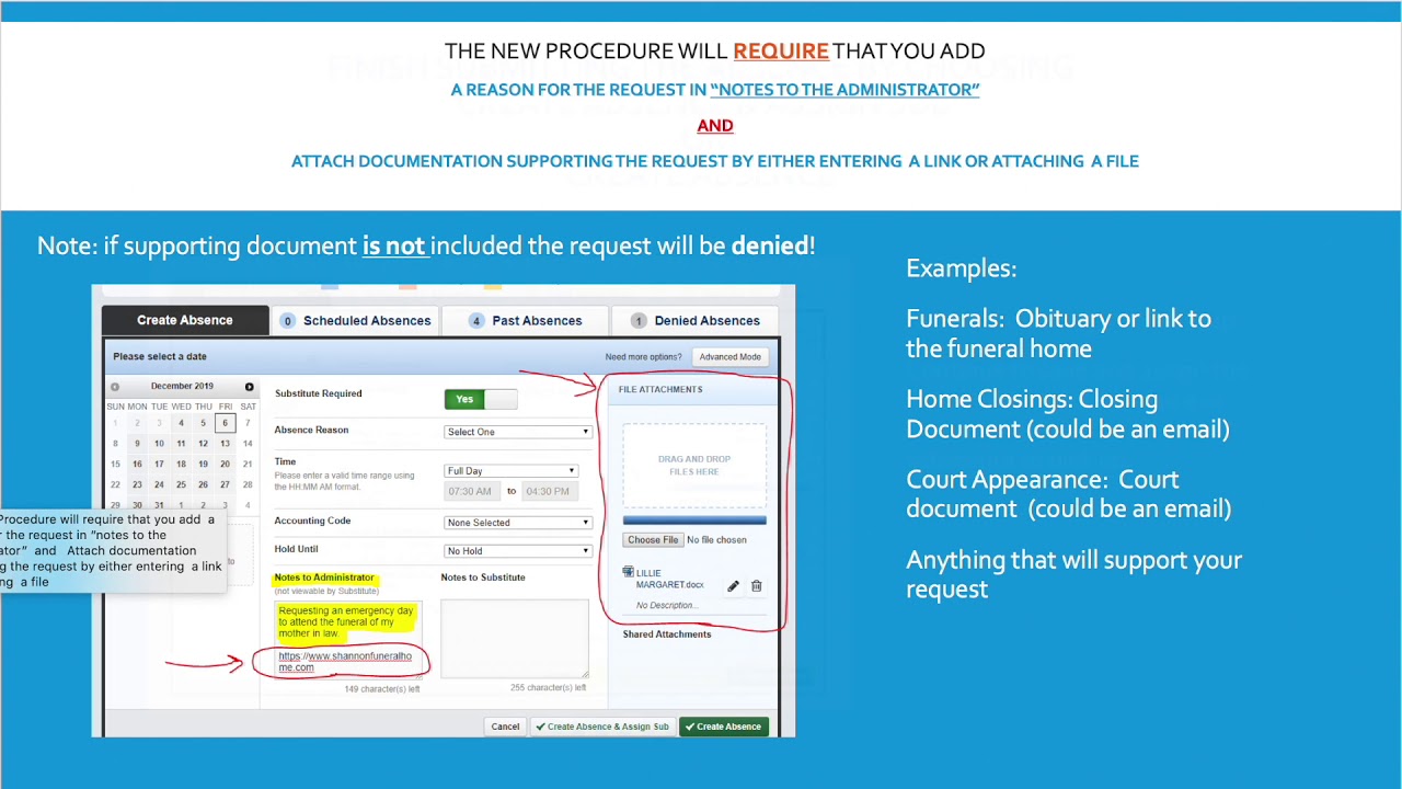 Emergency Leave Approval YouTube