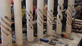 Making Decorative Wooden Spirals Using Sears Craftsman Router Crafter