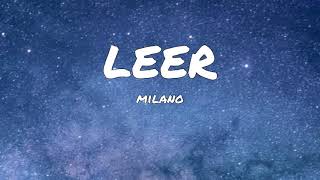 Milano - Leer (Lyrics)