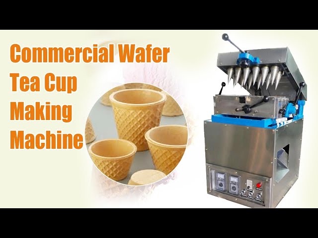 Edible Tea Cup Making Machine is Making Tea/Coffee Cup