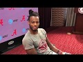 Najee Harris irked by reporter's question about catching the football