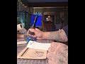 Tattooing a Leather Crossbody Bag with a 7RL ⚡ #shorts