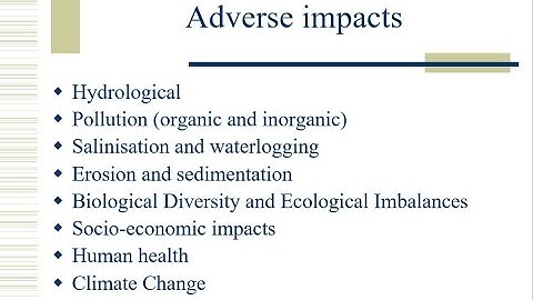 🔴IMPACTS OF IRRIGATION AND DRAINAGE