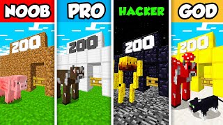 Minecraft NOOB vs. PRO vs. HACKER vs GOD: MODERN ZOO TYCOON BUILD in Minecraft! (Animation)