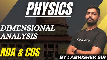 Dimensional Analysis | Complete Physics For NDA | NDA II 2022 | Learn With Sumit