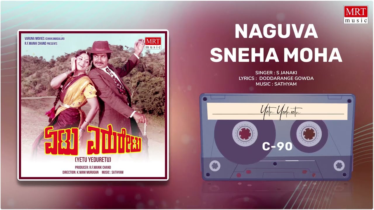 Naguva Sneha Moha  Yetu Yeduretu  Srinath Lakshmi  Kannada Movie Song  MRT Music