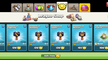 USE OF HAMMER OF BUILDING, HAMMER OF FIGHTING, HAMMER OF SPELLS, HAMMER OF HEROES (CLASH OF CLANS)