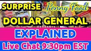 LIVE CHAT Dollar General Surprise Penny Food Explained [5/15/24]