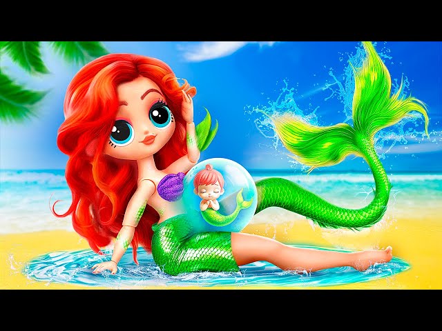 Ariel Became a Mommy! 31 Mermaid DIYs for LOL OMG class=