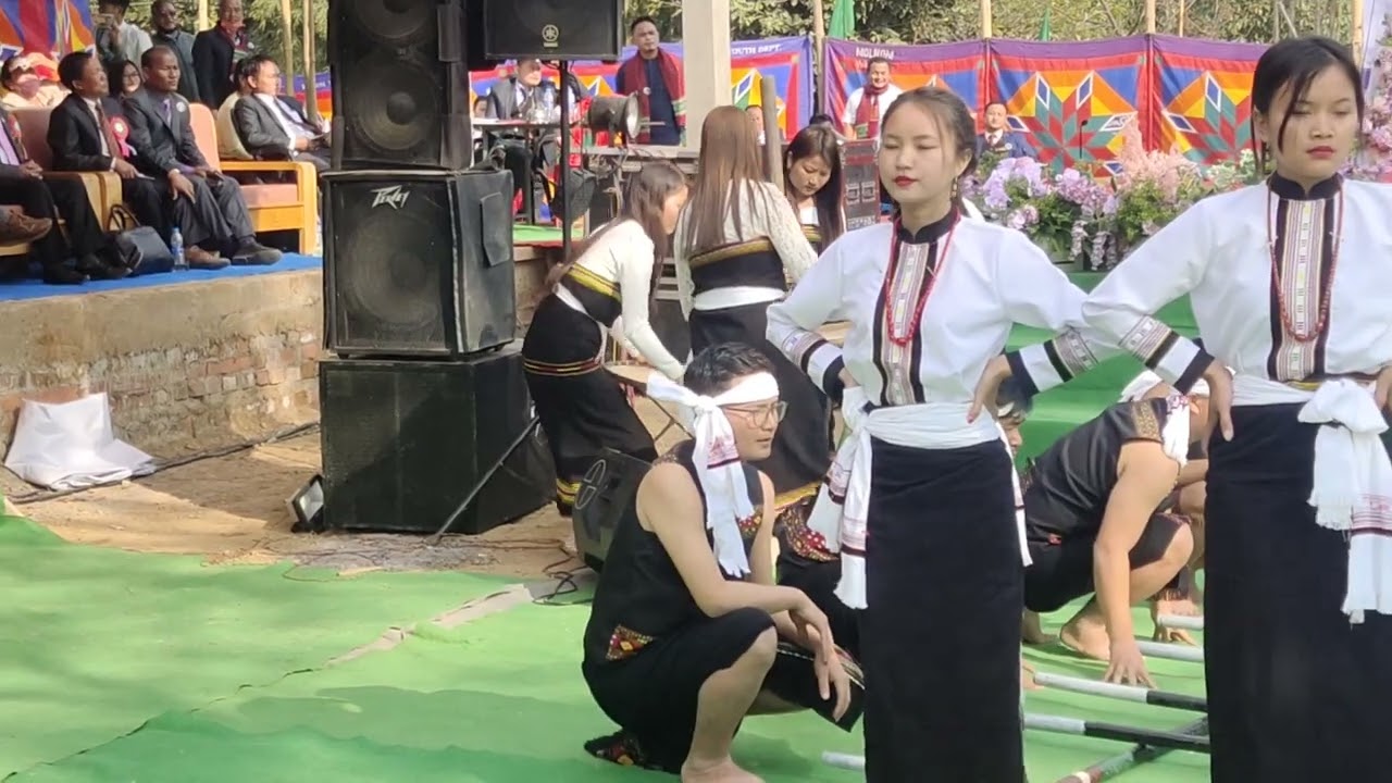 Kuki Cultural Troupe:Molnom Youth Club (MYC) performing on Platinum Jubilee Celebration 2022