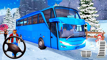Bus Simulator Snow Game - Luxury Bus Driving 3D #10 | Android GamePlay