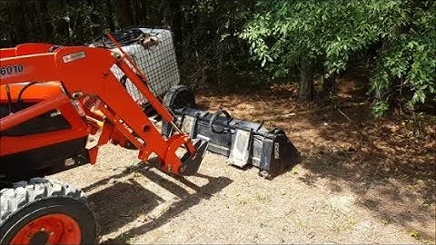 Skid Steer Quick Attach for Tractors-How to change front implements with hydraulic lines