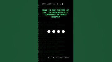 Question: What is the purpose of the 